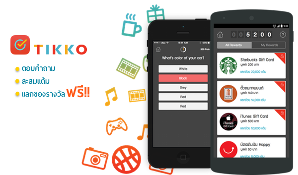 Tikko ทำแบบสอบถามแลกของรางวัล แอพไอเดียเด็ดๆจาก Startup ไทย | techfeedthai