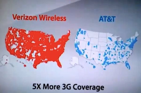 ศึกช้างชนช้าง AT&T ฟ้อง Verizon กับโฆษณา “There’s a map for that”
