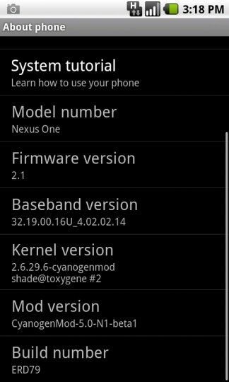 Cyanogen ปล่อยรอม 5.0 Beta ให้ Nexus One