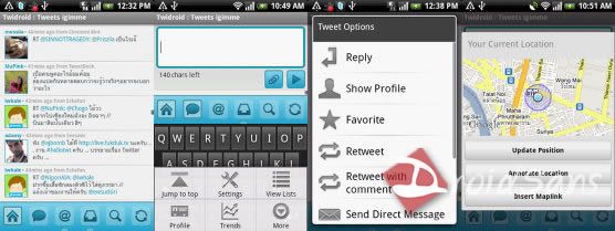 Android Twitter Client Review: Twidroid Twicca Tweetcaster Seesmic