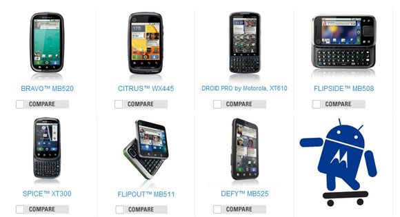 Motorola ปูพรม ประกาศเตรียมปล่อย android ลงตลาดอีก 7 รุ่น