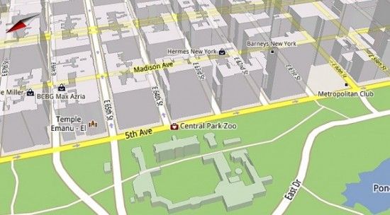 Google Map 5 เตรียมพบกับแผนที่ 3D และ offline cache