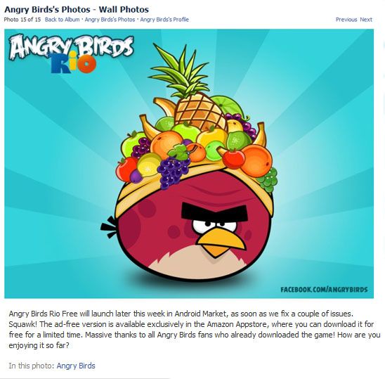 Rovio ในที่สุดก็ปล่อย Angry Birds Rio ลง Android Market สุดสัปดาห์นี้