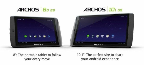 Archos 80 และ 101 G9 แทบเล็ตเสปกหนักแต่ราคาขนนก