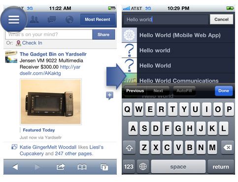 ภาพหลุดโปรเจค Spartan ของ Facebook รื้อ Mobile Page และ Mobile App ใหม่ด้วย HTML5