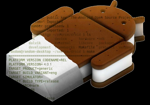 ปล่อยแล้วซอสโค๊ด Android 4.0 Ice Cream Sandwich