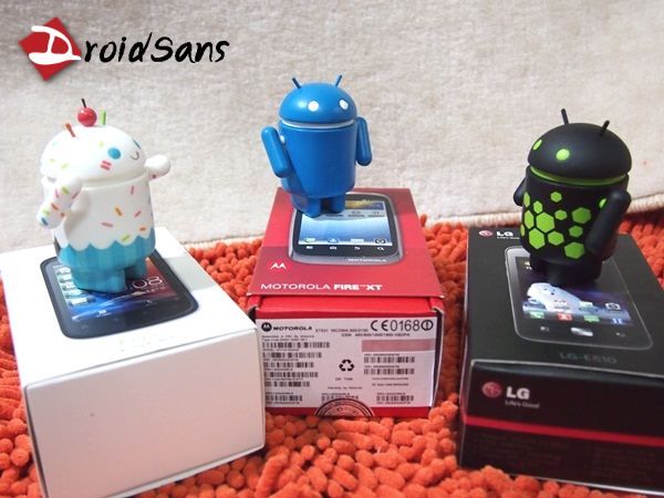 DroidSans Unbox : แกะมันทีเดียว 3 กล่อง LG Optimus Hub , hTC Explorer และ Motorola Fire XT