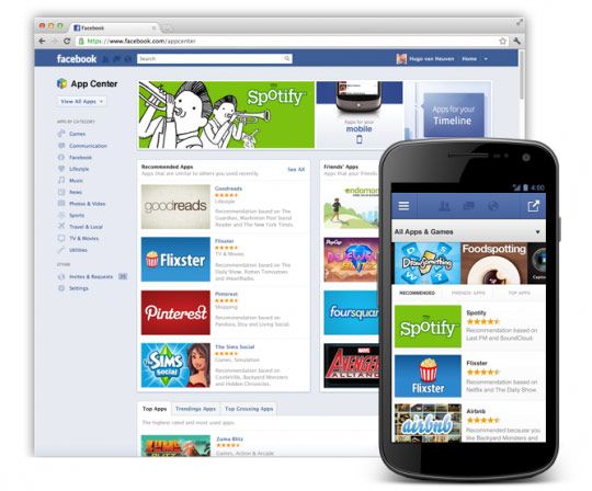 Facebook จ่อปล่อย “App Center” แหล่งรวมแอพฯที่นำ Facebook ไปใช้งาน