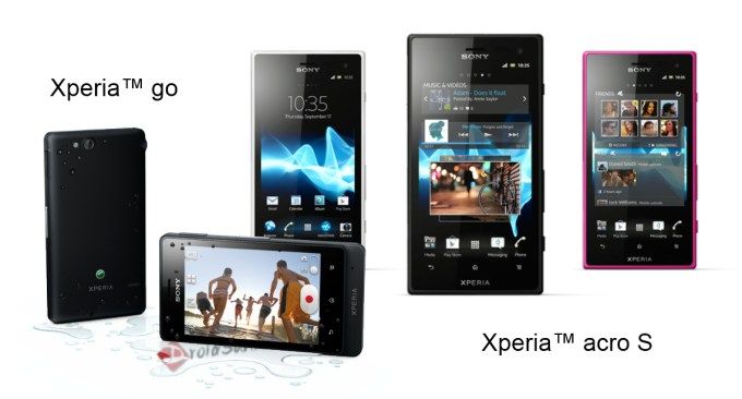 Sony เปิดตัวมือถือพันธุ์อึด Xperia Go และ Xperia acro S เตรียมวางจำหน่าย Q3 2012