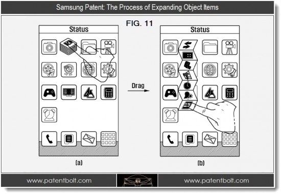 Samsung ขอสิทธิบัตรเรื่องการสร้าง folder