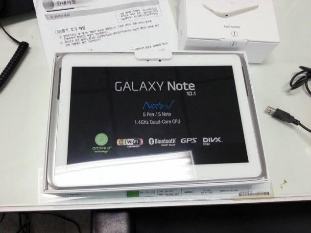หลุดภาพแกะกล่องของ Galaxy Note 10.1 ที่มาพร้อมกับ Quad-Core Exynos และ RAM 2GB!!!