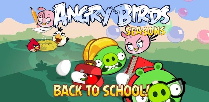Angry Birds Seasons ออกอัพเดทใหม่ Back to school เพิ่ม Pink bird นกสีชมพู