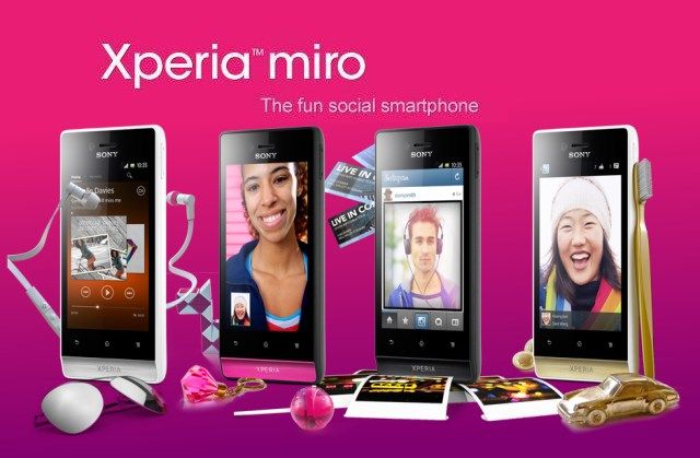 เข้าไทยแบบไม่มีปี่มีขลุ่ย Sony Xperia miro ราคา 6,490 บาท