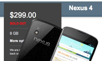 ผู้ซื้อ Nexus 4 บางรายร้องกรี๊ดดด… Google แจ้งกลับมาว่าอาจจะส่งเครื่องล่าช้าไป 3 อาทิตย์