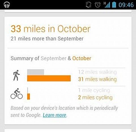 Google แอบอัพเดท Google Now เพิ่มความสามารถวัดระยะการเดิน