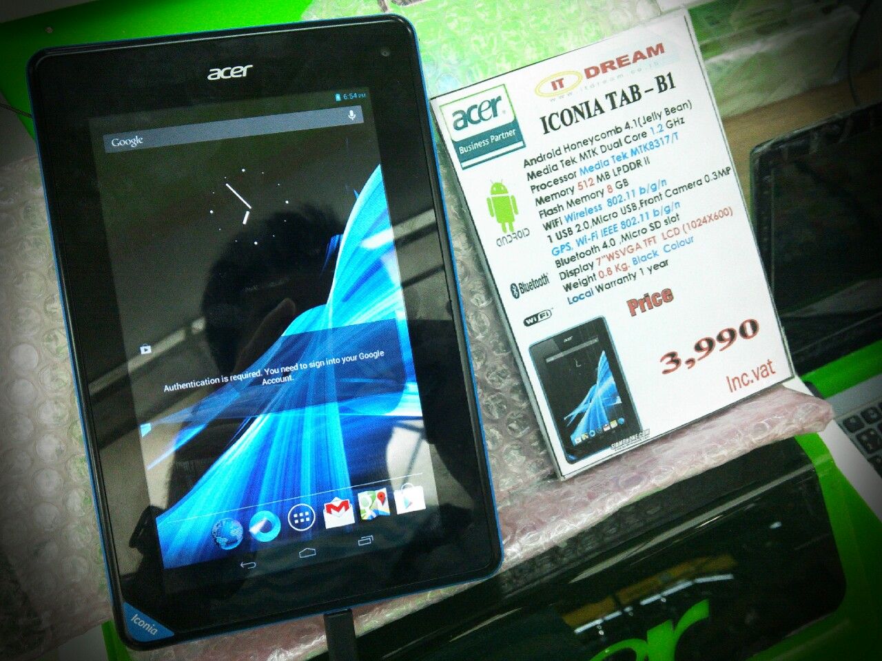 วางขายแล้ว Acer Iconia B1 แท็บเลทราคาประหยัด 3990 บาท