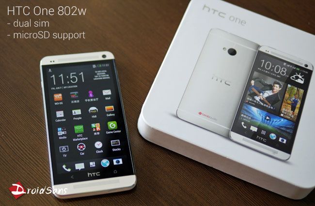 พรีวิว HTC One 802w รุ่นขายประเทศจีน รองรับ 2 ซิม ใส่ microSD ได้