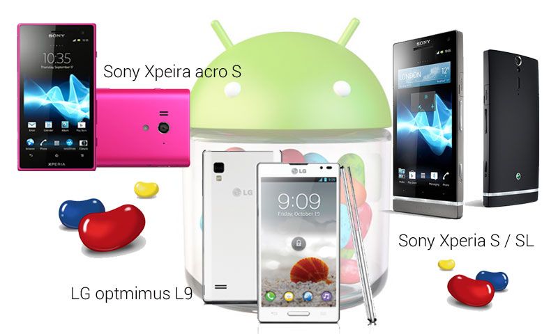 Sony Xperia S / SL , Sony Xperia acro S และ LG Optimus L9 อัพเดทเป็น Jelly Bean ได้แล้วจ้า