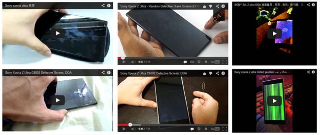 ผู้ใช้งาน Sony Xperia Z Ultra พบปัญหาจอดำ โพสต์คลิปกันให้พรึ่บ