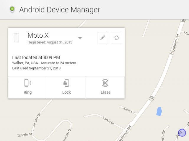 Android Device Manager เพิ่มฟีเจอร์ สามารถสั่งล็อคเครื่องได้แล้ว