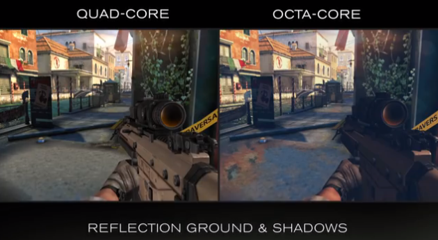 Gameloft จัดเต็ม โชว์คลิปเปรียบเทียบ Modern Combat 5 บน octa-core และ quad-core ให้ดูกันแบบจะจะ
