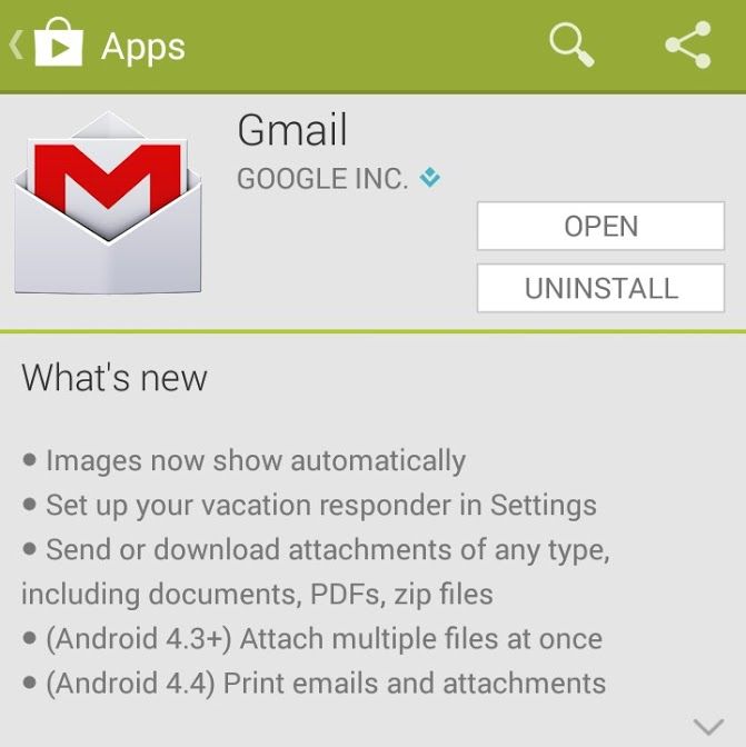 Gmail อัพเดทใหม่ แสดงภาพอัตโนมัติ และเซฟไฟล์จากเมลได้แล้ว