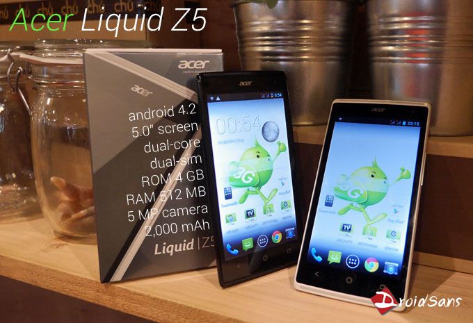 [Preview] พรีวิว Acer Liquid Z5 สมาร์ทโฟน 2 ซิม จอ 5 นิ้ว ราคา 4,790 บาท