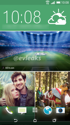 @evleaks หลุดภาพหน้า homescreen ของ HTC M8 เผยใช้ปุ่มบนหน้าจอจริง!