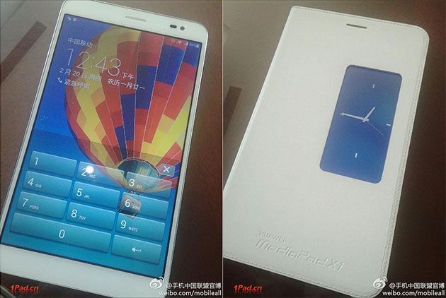 เผยภาพ Huawei Media Pad X1 แท็บเล็ต 7 นิ้วโทรได้พร้อม smart cover