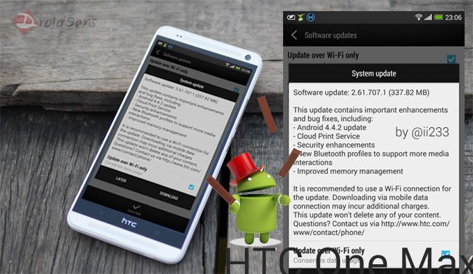 HTC One Max ได้รับการ Update เป็น Android 4.4 KitKat แล้วจ้า