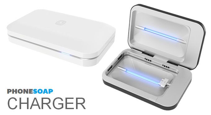 PhoneSoap Charger ที่ชาร์จแนวใหม่มาพร้อมระบบอาบรังสี UV ฆ่าเชื้อโรค