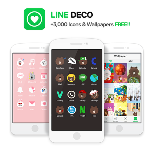 [Android & iOS] Line ออกแอพ Line Deco เปลี่ยนไอคอนและพื้นหลังเป็นตัวละคร Line