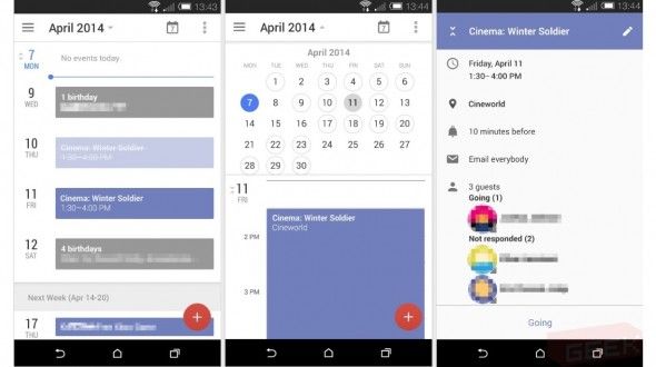 Google Calendar for Android เปลี่ยนดีไซน์ใหม่ ไฉไลน่าใช้กว่าเดิมเพียบ