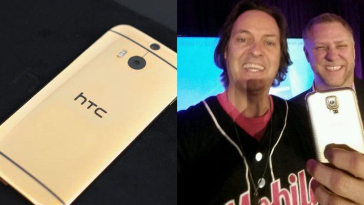 อยากเกิดเป็น CEO…HTC ส่ง HTC One M8 รุ่นทอง 24K ให้ CEO ของ T-Mobile แต่มีหรือ Samsung จะยอม!