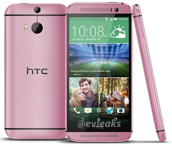 ใหม่ HTC One M8 Pink สีชมพูสวยหวาน