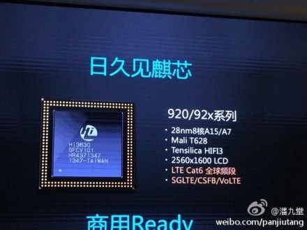 Huawei ลุยชิพ octa-core เปิดตัว Kirin 920 แรงไม่แพ้ Snapdragon 805