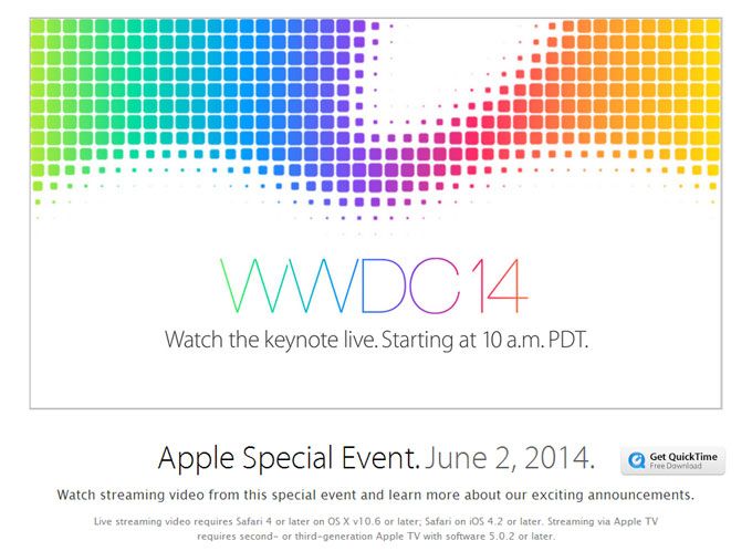 ดูถ่ายทอดสด WWDC 2014 คุณต้องมี Apple Device เท่านั้นนะจ๊ะ