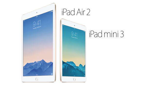 เปิดตัว iPad Air 2 และ iPad mini 3 : อัพเดทสเปคเข้าใกล้ iPhone และบางเบาแบบที่คุณไม่เคยสัมผัสมาก่อน