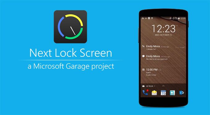 Next Lock Screen บอกสิ่งถัดไปบนหน้าจอล็อกสกรีนของ Android จาก Microsoft