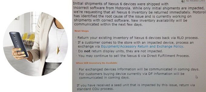 AT&T พบบั๊กใน Nexus 6 เตรียมส่งของคืนให้ Motorola ไปแก้ไข