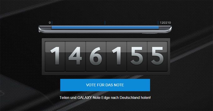 Samsung พร้อมขาย Galaxy Note Edge ในเยอรมัน หลังได้รับการโหวตกว่า 120,000 ครั้ง
