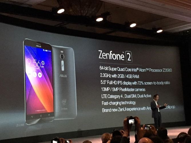 Asus Zenfone 2 เปิดตัวแล้ว จัดเต็มชิพ Intel 64-bit และ RAM 4GB เครื่องแรกของโลก