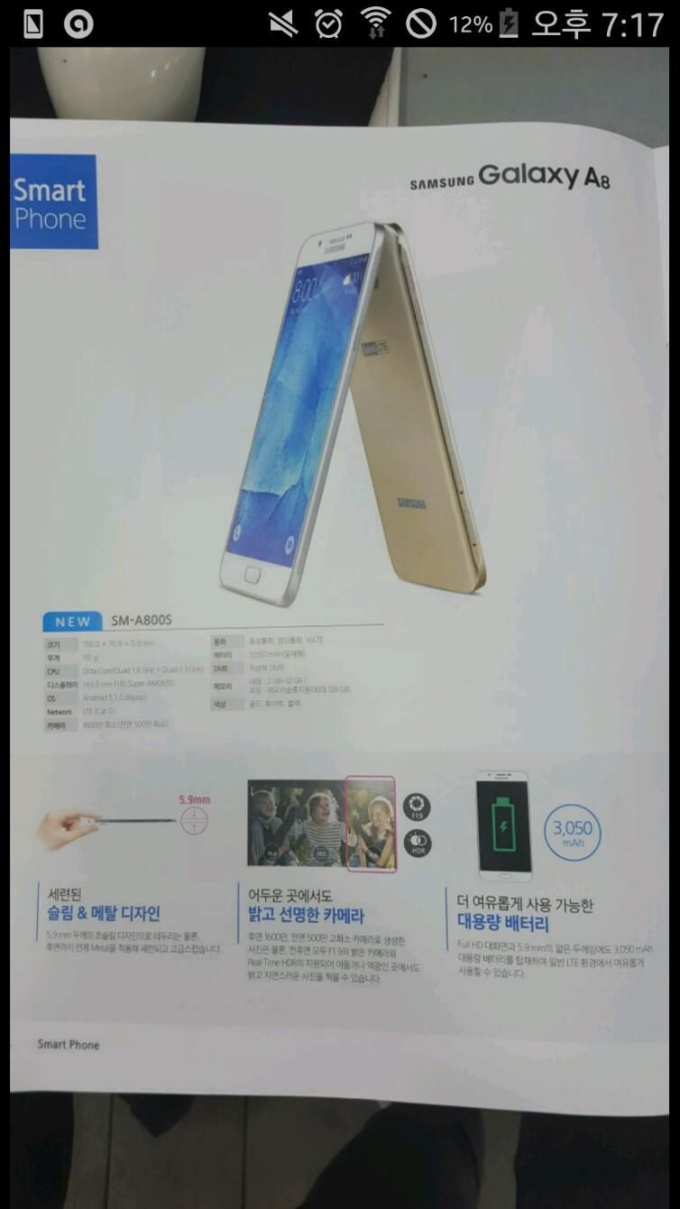 หลุดข้อมูลสเปกพร้อมวิดีโอพรีวิว Samsung Galaxy A8 รุ่นพี่ใหญ่แห่ง A series