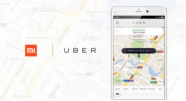 Xiaomi จับมือกับ Uber บริการส่ง Mi Note ถึงบ้านในประเทศมาเลเซียและสิงคโปร์