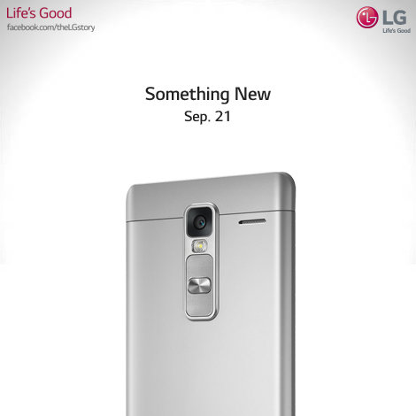 LG ทวีตภาพสมาร์ทโฟนรุ่นใหม่ พร้อมวันเปิดตัว 21 กันยายนนี้