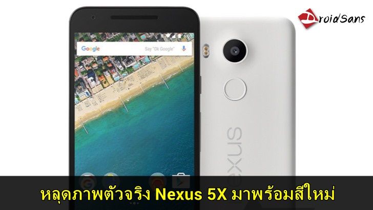 หลุดมาแล้วภาพ Nexus 5X ตัวจริง มี 3 สีให้เลือกพร้อมสีใหม่ Ice Blue