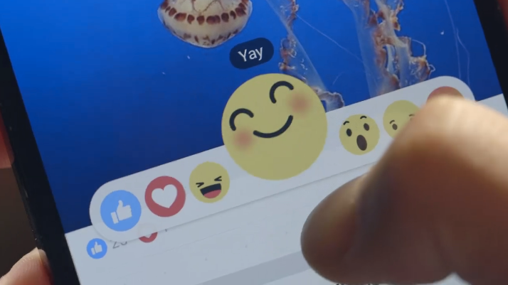 Facebook เพิ่ม Emoji ดุ๊กดิ๊ก 7 แบบ ที่ปุ่ม Like เพื่อแสดงอารมณ์ต่างๆ