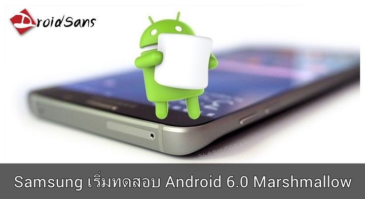 ข่าววงใน Samsung เริ่มทดสอบ Android 6.0 Marshmallow ของมือถือหลายๆรุ่นแล้ว