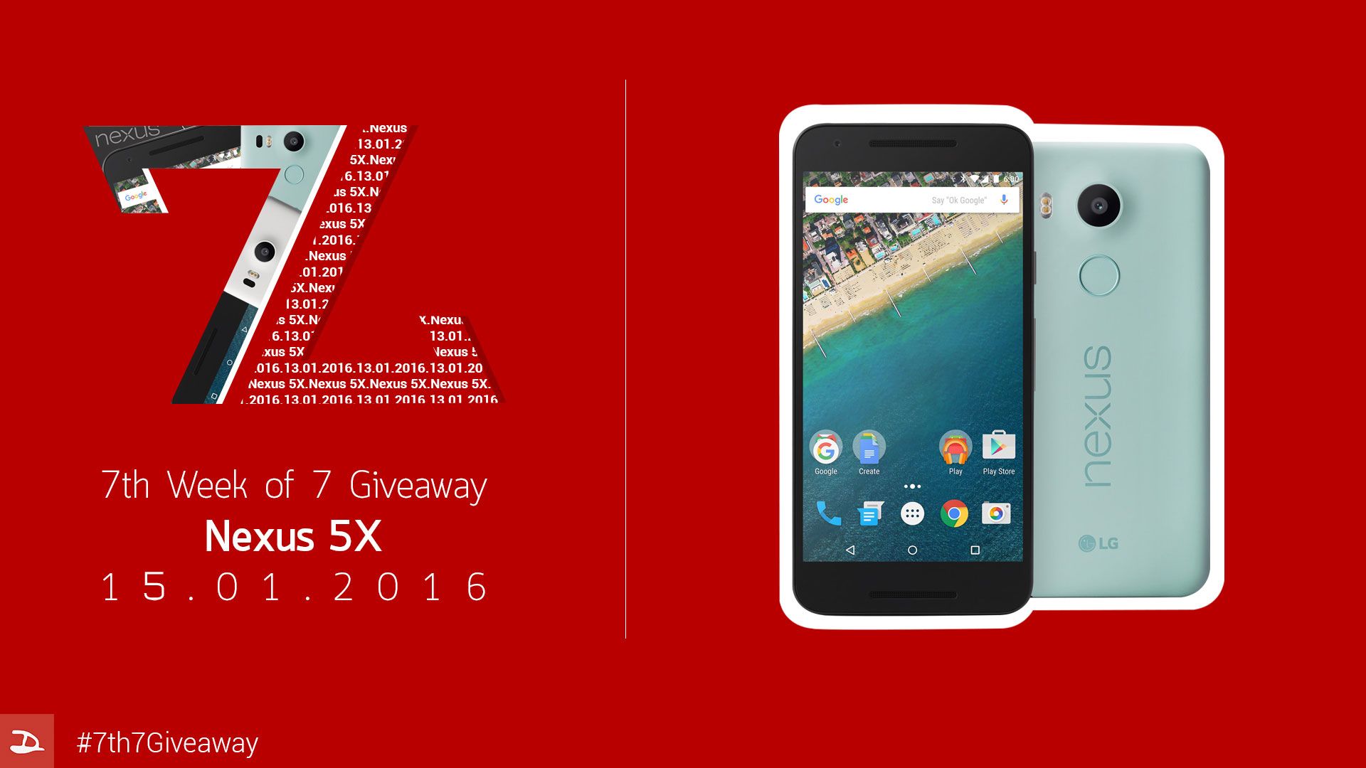 [Special Event] WK7 – แจก LG nexus 5X มือถือ Pure Android เครื่องสุดท้ายกับกิจกรรม 7 Give away