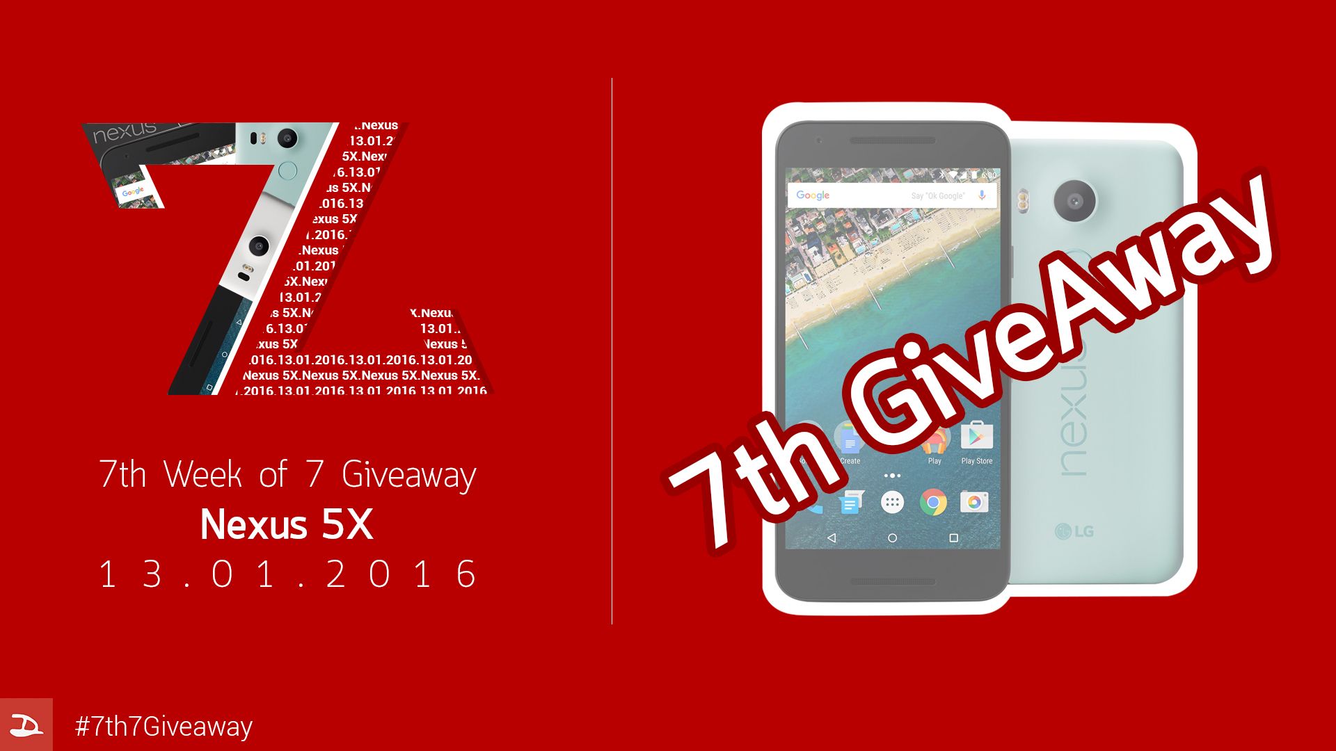 [Special Event] WK7 – ประกาศผลผู้โชคดีที่ได้รับ LG nexus 5X สมาร์ทโฟนเครื่องสุดท้ายในกิจกรรม 7 Give away